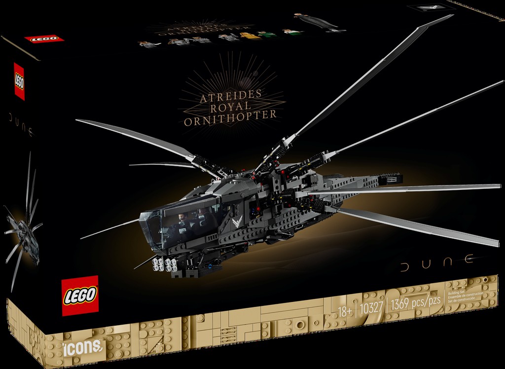 Stijg Op en Verken Arakkis met de Nieuwe LEGO® Icons Dune™ Atreides Royal Ornithopter